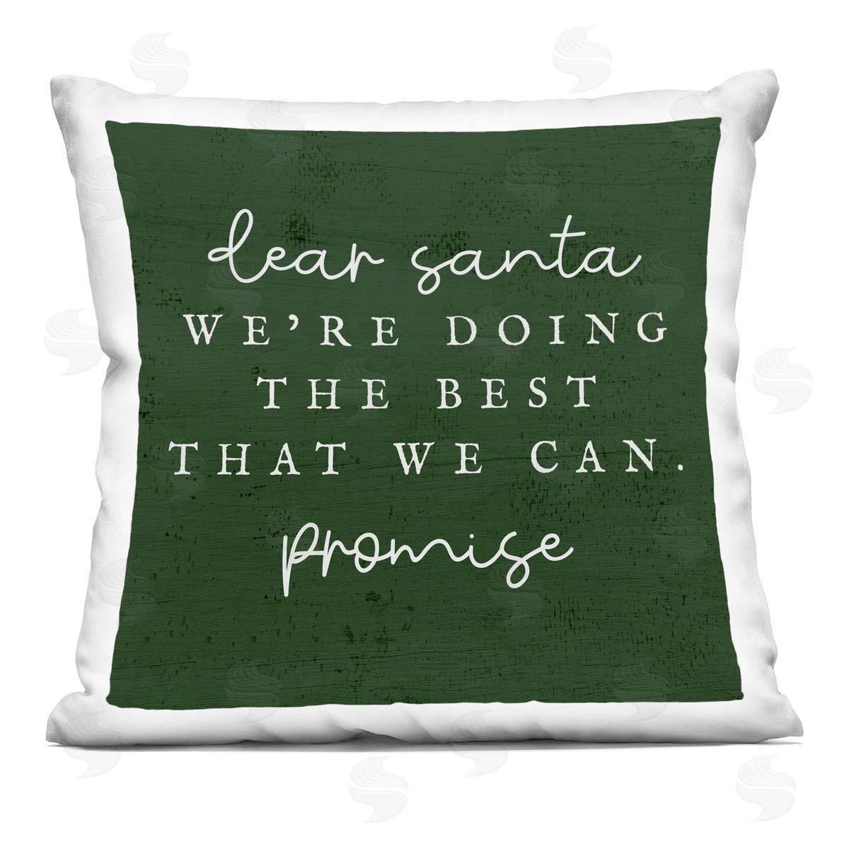 Dear Santa Best We Can Phrase Decorative Printed Pillow, Home Decor by Stupell Studio