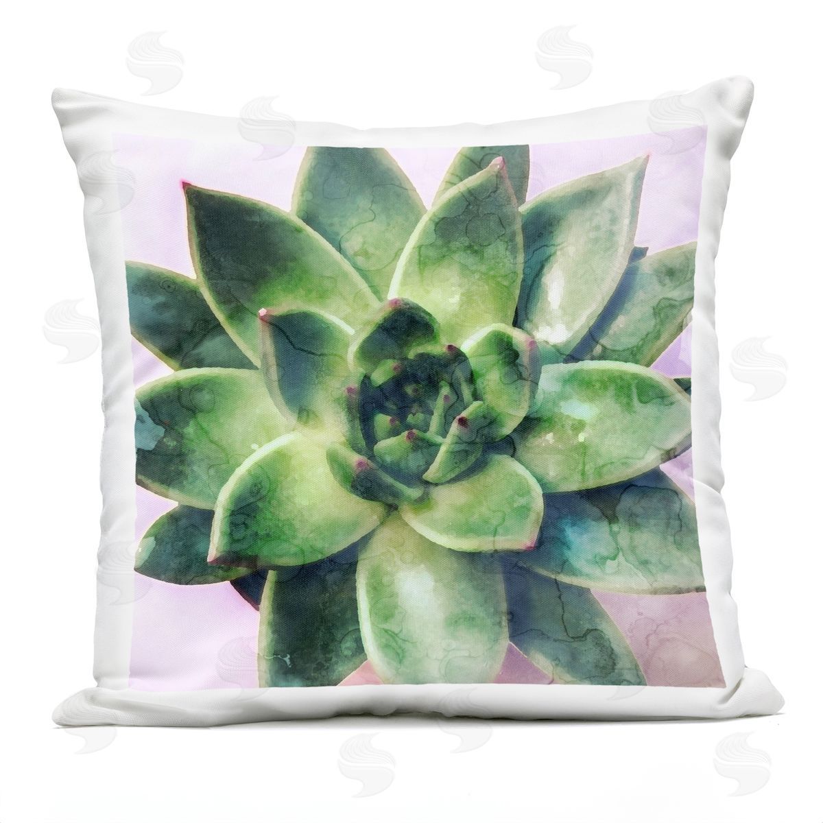Lush Succulent Leaves Outdoor Printed Pillow, Home Decor by Stupell Studio