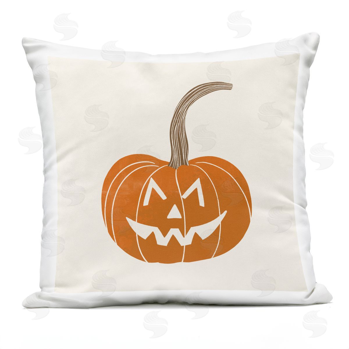 Smiling Halloween Jack-o-Lantern Outdoor Printed Pillow, Home Decor by Taylor Shannon Designs