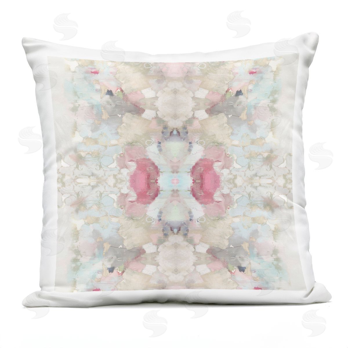 Soft Pastel Geometric Shapes Outdoor Printed Pillow, Home Decor by Ellie Roberts