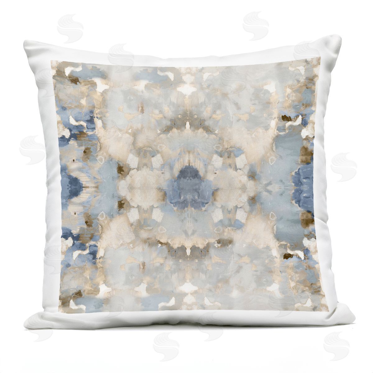 Soft Pastel Boho Symmetry Outdoor Printed Pillow, Home Decor by Ellie Roberts