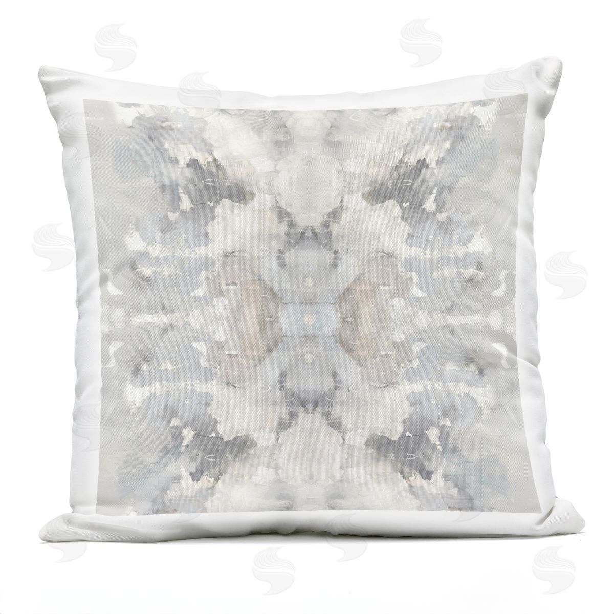 Soft Muted Tones Pattern Outdoor Printed Pillow, Home Decor by Ellie Roberts