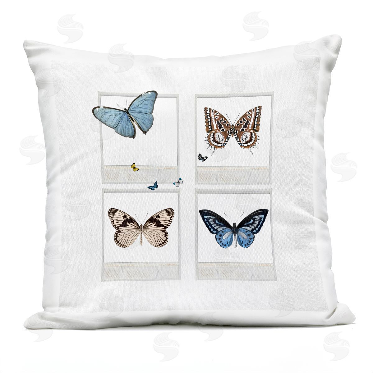 Varied Butterflies Retro Instant Film Outdoor Printed Pillow, Home Decor by Karen Smith