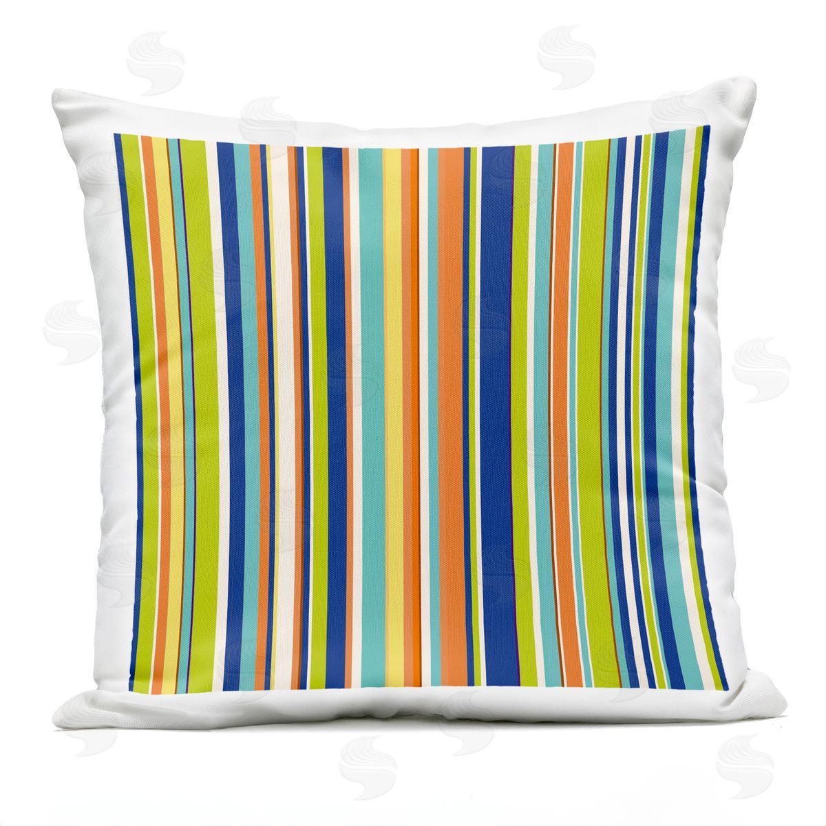 Contemporary Stripes Mixed Hues Outdoor Printed Pillow, Home Decor by Irena Orlov