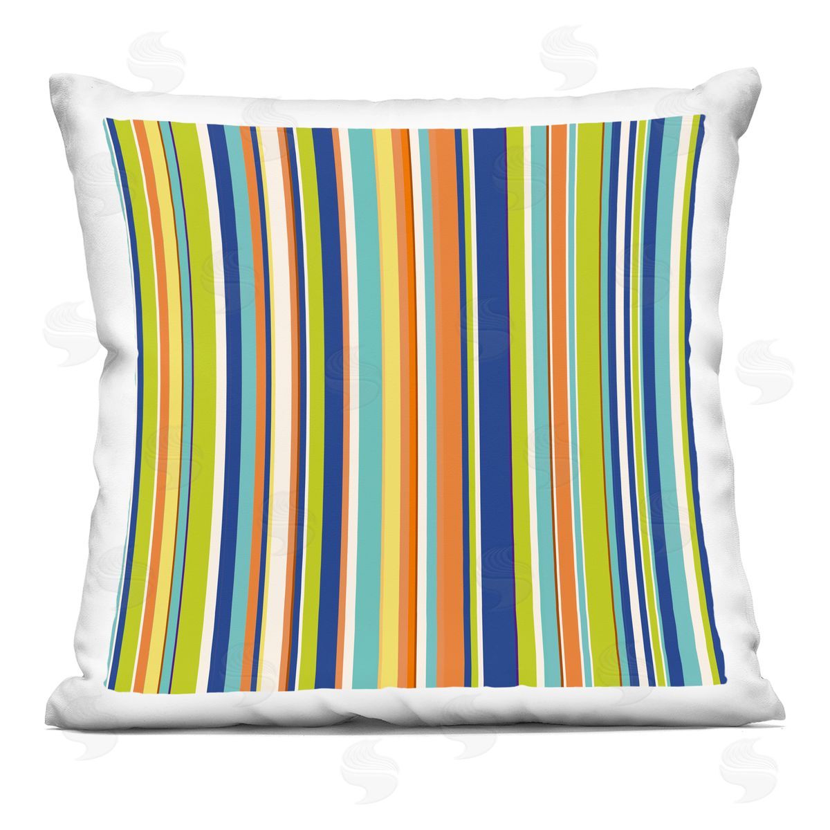 Contemporary Stripes Mixed Hues Decorative Printed Pillow, Home Decor by Irena Orlov