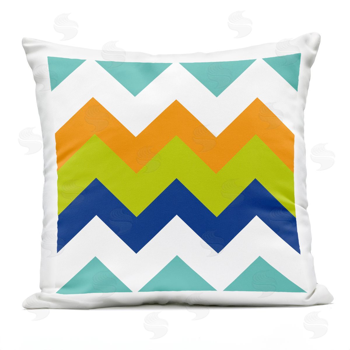 Bold Zig Zag Chevron Stripes Outdoor Printed Pillow, Home Decor by Irena Orlov