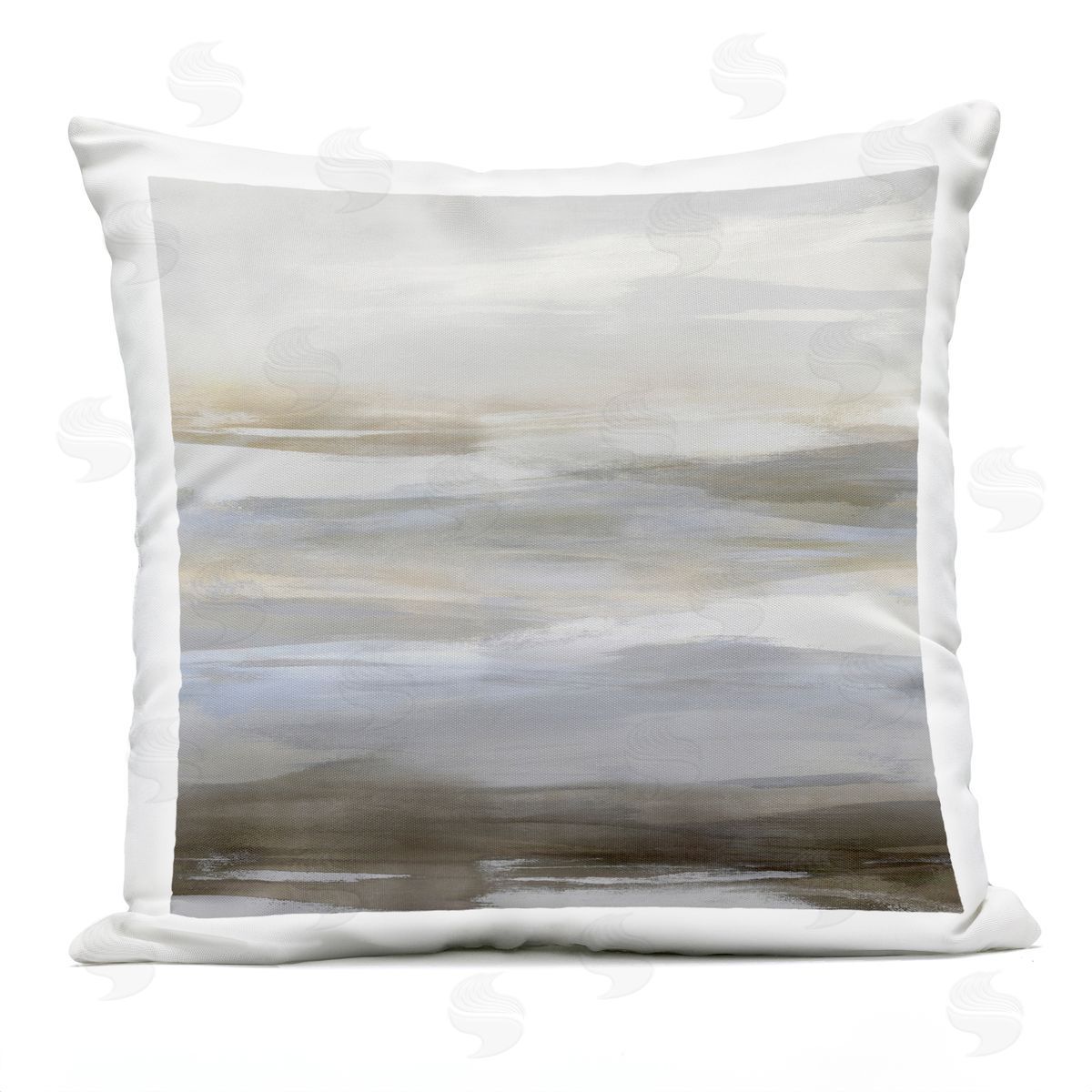 Modern Grey Brushed Landscape Outdoor Printed Pillow, Home Decor by Jake Messina