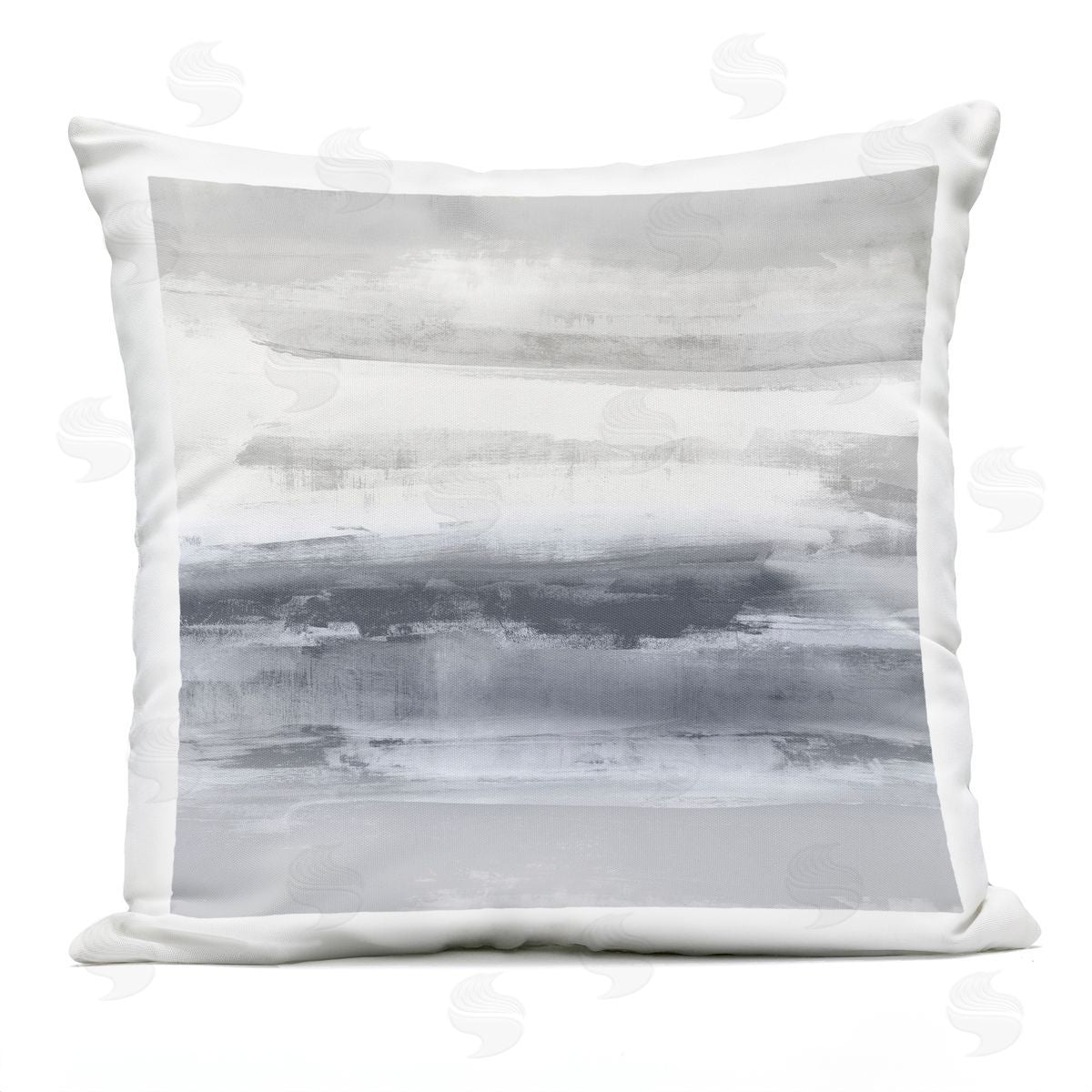 Grey Gradient Ambient Composition Outdoor Printed Pillow, Home Decor by Jake Messina