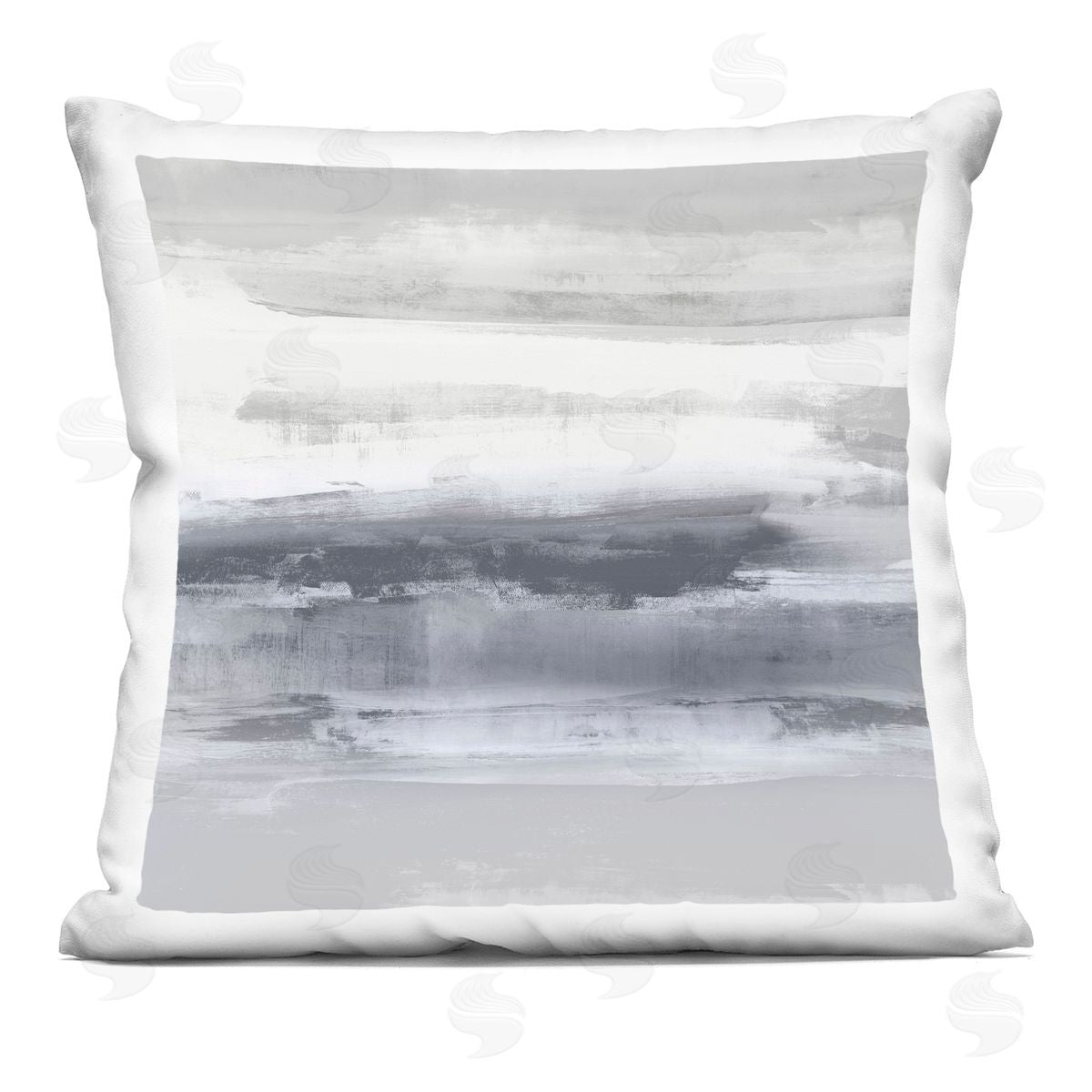 Grey Gradient Ambient Composition Decorative Printed Pillow, Home Decor by Jake Messina