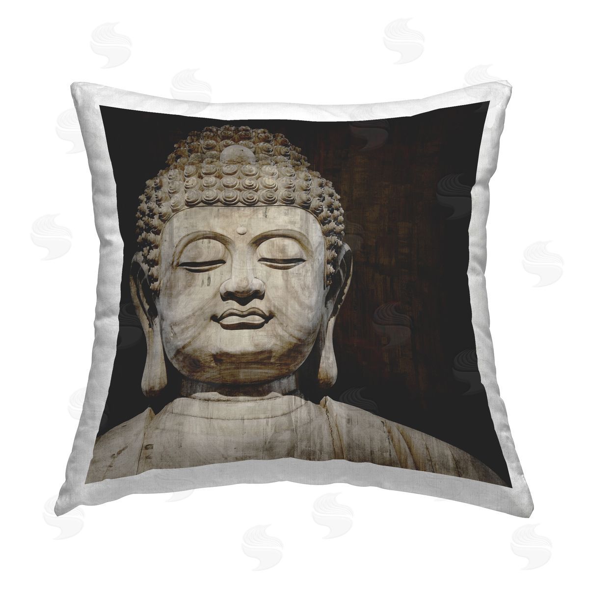 Buddha Spiritual Sacred Prayer Decorative Printed Pillow, Home Decor by Tom Bray