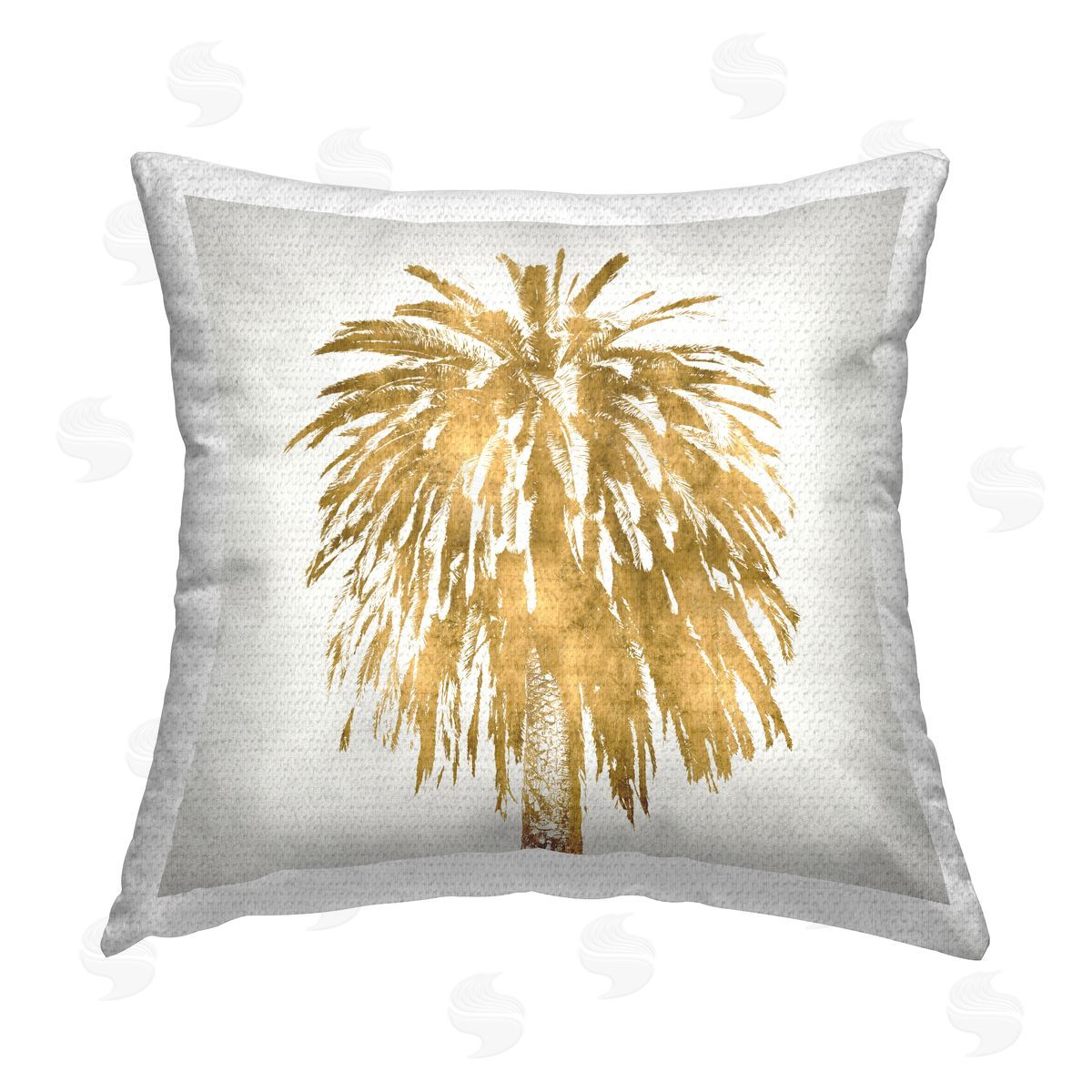 Tropical Glam Palm Tree Leaves Outdoor Printed Pillow, Home Decor by Kate Bennett