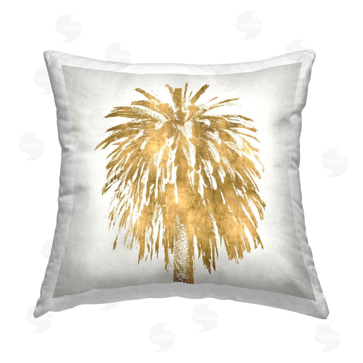 Tropical Glam Palm Tree Leaves Decorative Printed Pillow, Home Decor by Kate Bennett