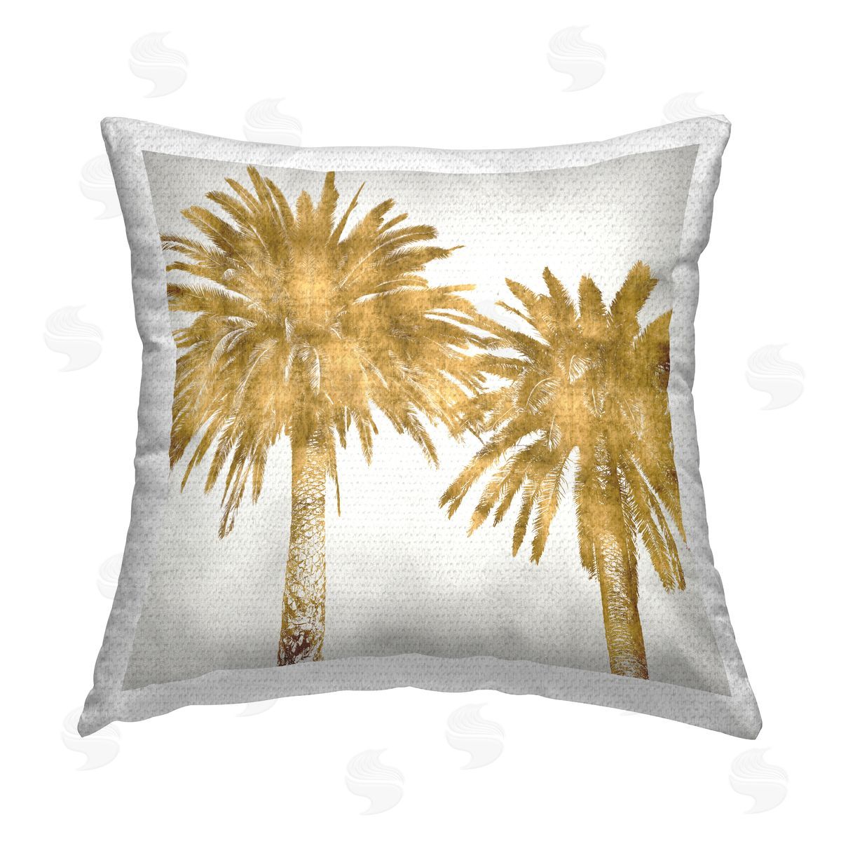 Glam Palm Trees Tropical Plants Outdoor Printed Pillow, Home Decor by Kate Bennett
