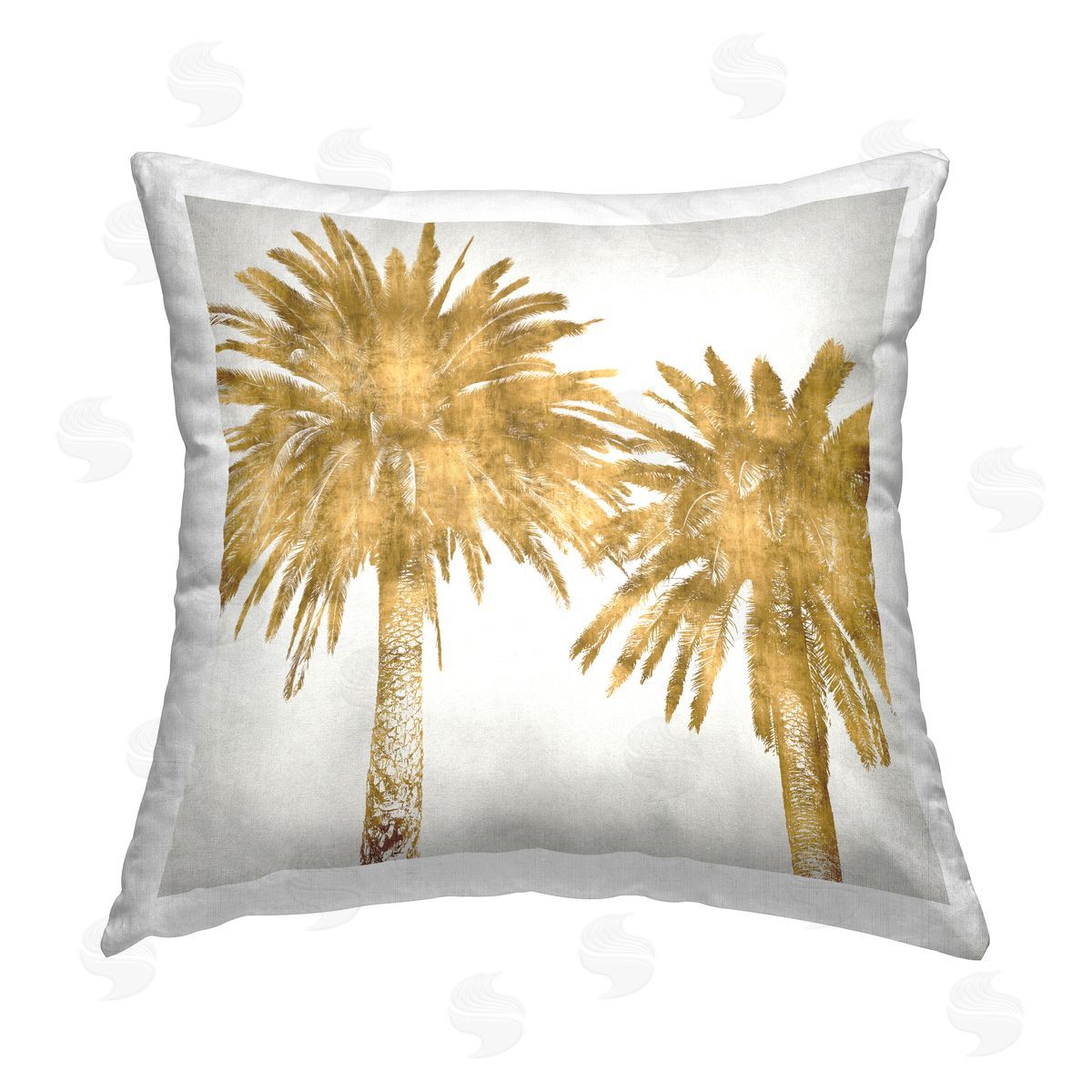 Glam Palm Trees Tropical Plants Decorative Printed Pillow, Home Decor by Kate Bennett