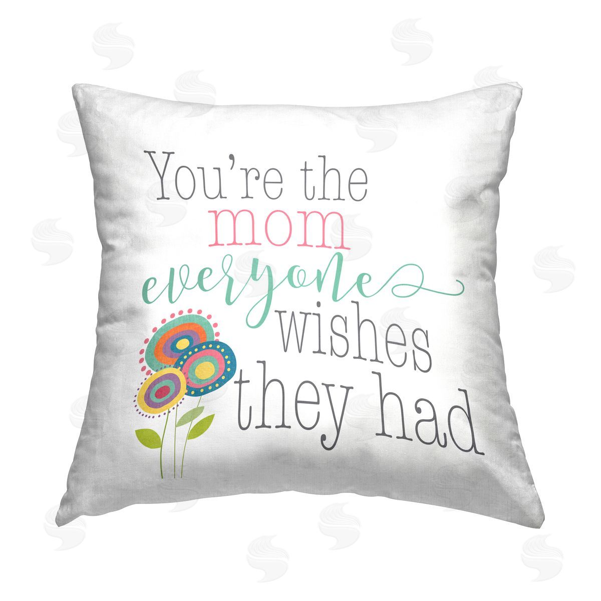 The Mom Everyone Wishes For Decorative Printed Pillow, Home Decor by Alli Rogosich