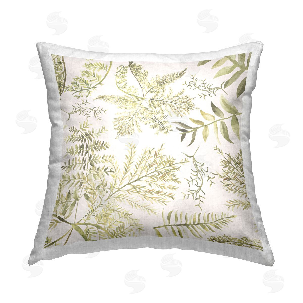 Botanical Forest Fern Leaves Decorative Printed Pillow, Home Decor by Stupell Studio