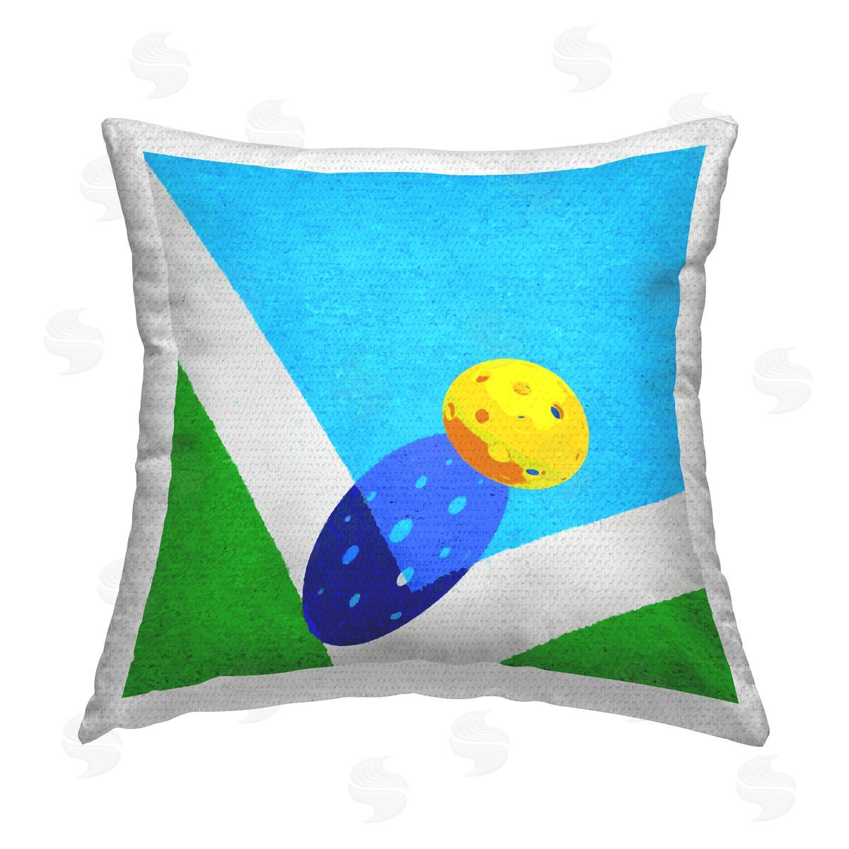 Modern Wiffle Ball Court Shadow Outdoor Printed Pillow, Home Decor by Stupell Studio