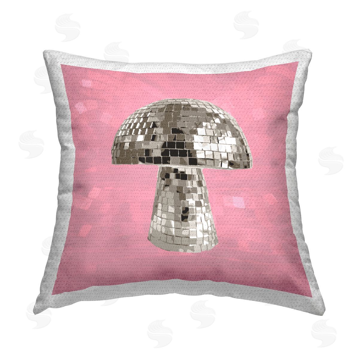 Retro Disco Ball Mushroom Outdoor Printed Pillow, Home Decor by Stupell Studio