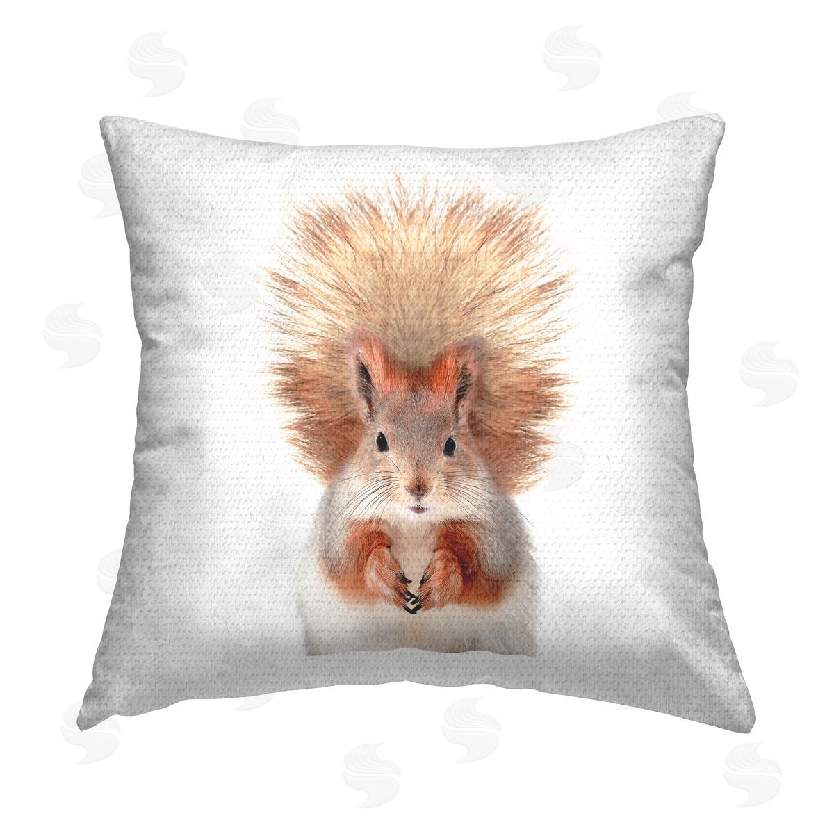 Casual Brown Squirrel Portrait Outdoor Printed Pillow, Home Decor by Katherin Pienaar