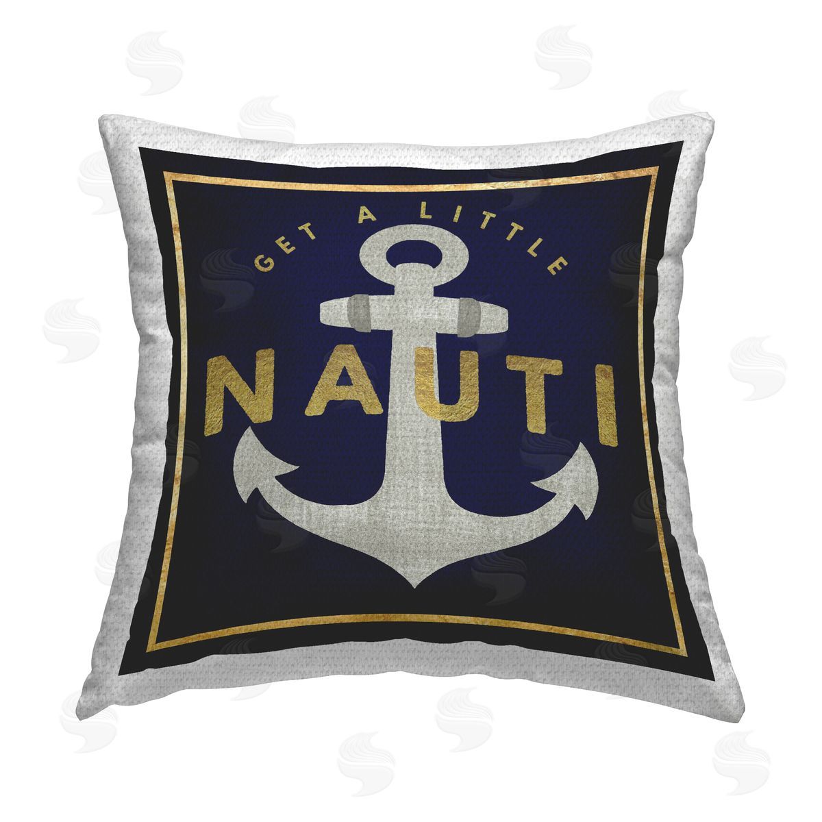 Get Nauti Maritime Anchor Outdoor Printed Pillow, Home Decor by Graffi*Tee Studios