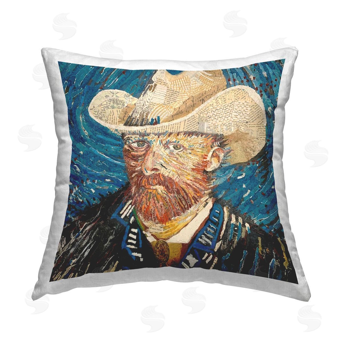 Howdy Vince Classic Van Gogh Decorative Printed Pillow, Home Decor by Stacy Gresell