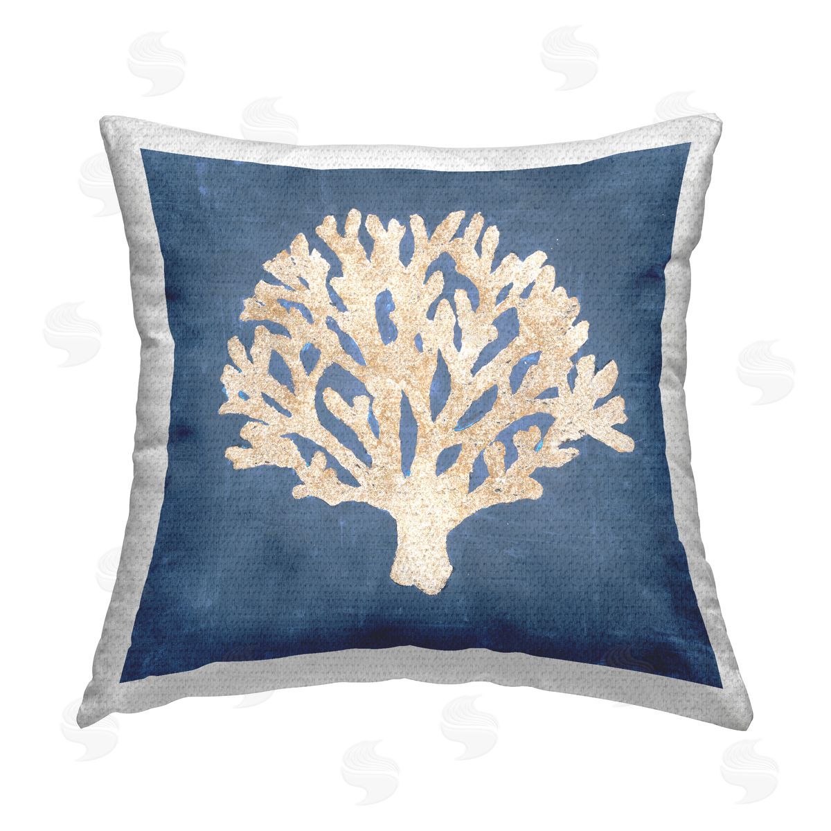 Coral Reef Botanical Outdoor Printed Pillow, Home Decor by Liz Jardine