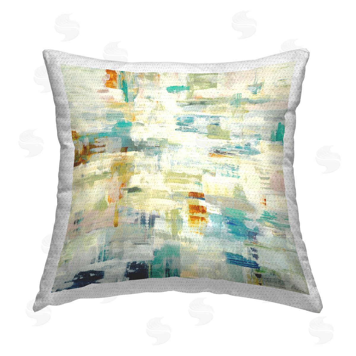 Abstract Static Pattern Outdoor Printed Pillow, Home Decor by Lisa Ridgers