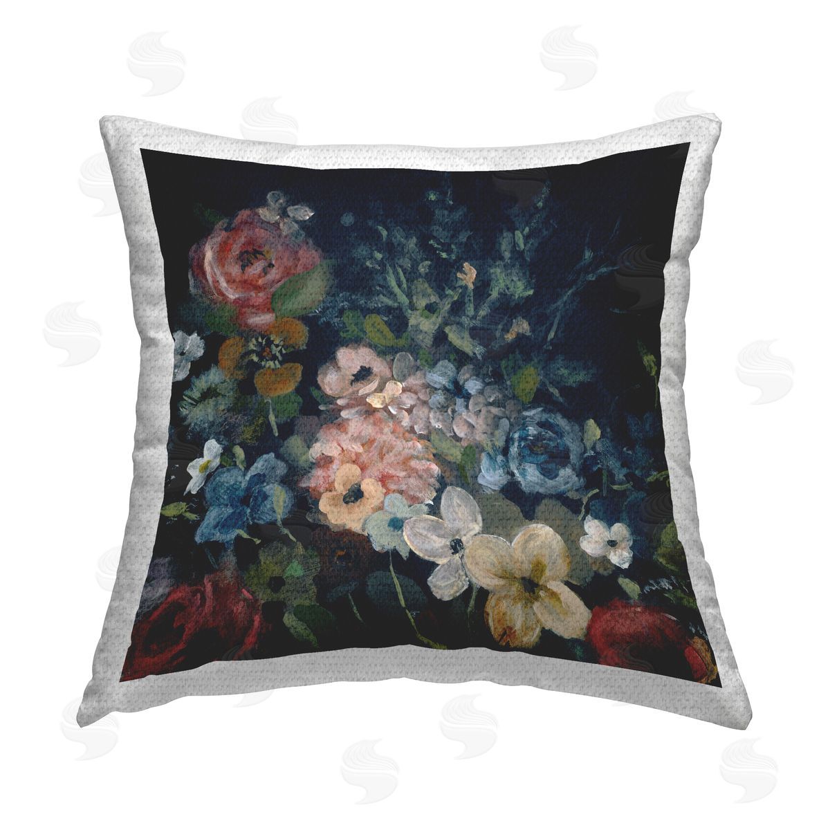 Traditional Mixed Bouquet Outdoor Printed Pillow, Home Decor by Carol Robinson