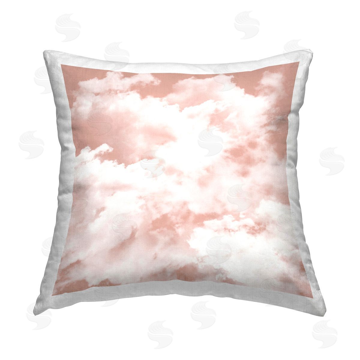 Pink Clouds in Sky Decorative Printed Pillow, Home Decor by LSR Design Studio