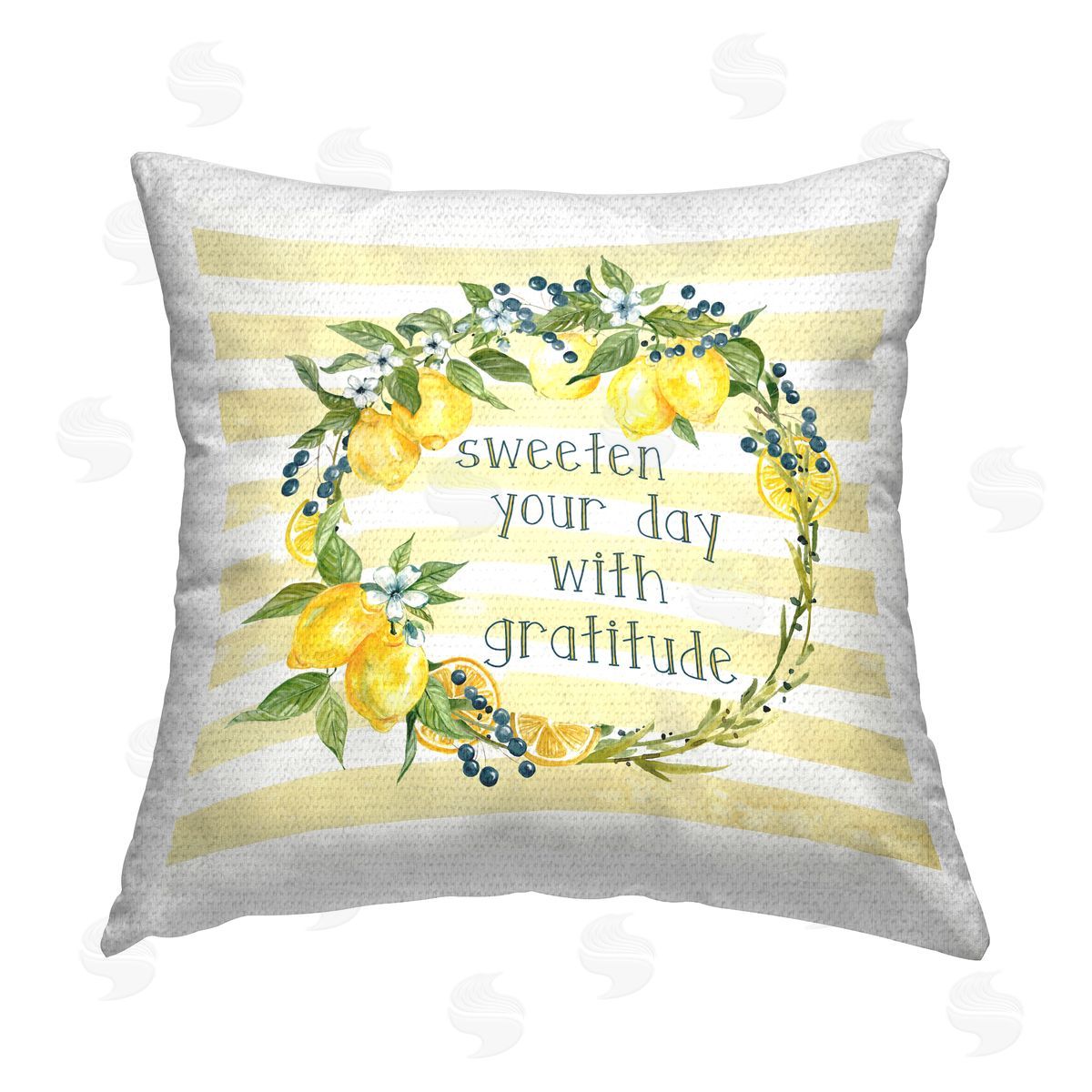 Sweeten Your Day Phrase Outdoor Printed Pillow, Home Decor by Livi and Finn