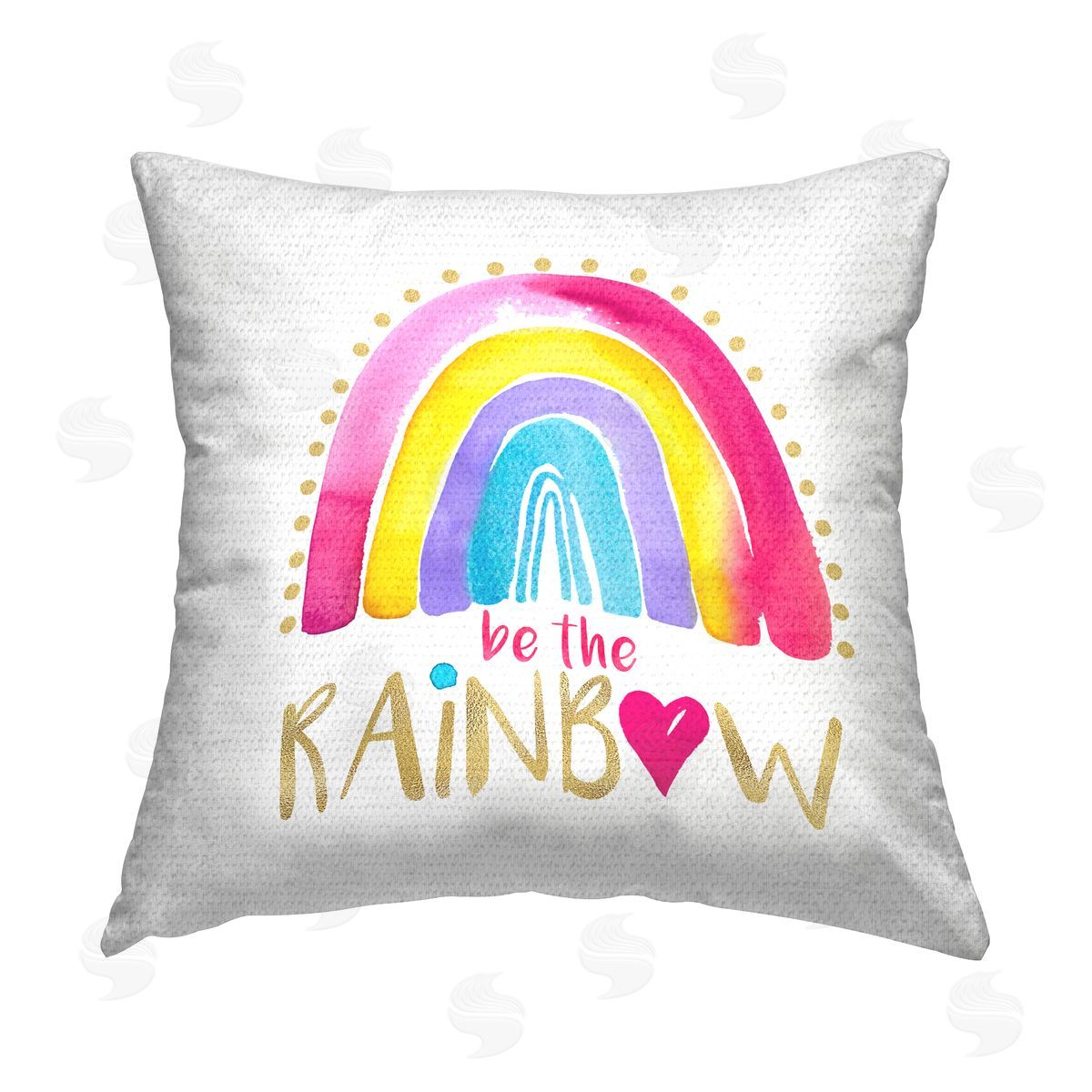 Enya Todd Be The Rainbow Uplifting Outdoor Quick-Dry Polyester Printed Throw Pillow