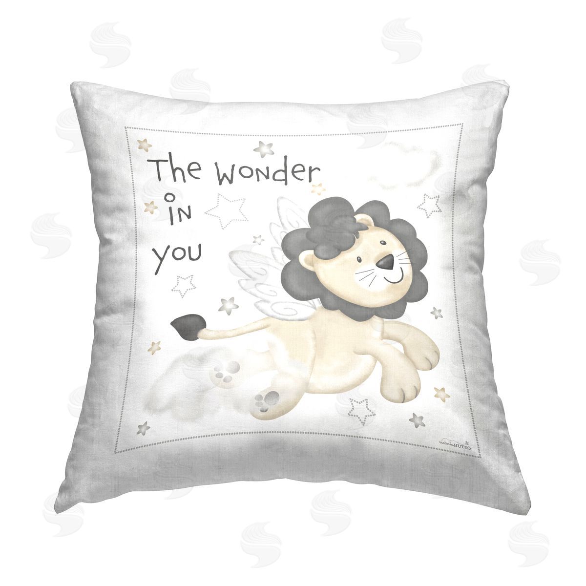 Victoria Hutto The Wonder In You Phrase Printed Plush Polyester Throw Pillow