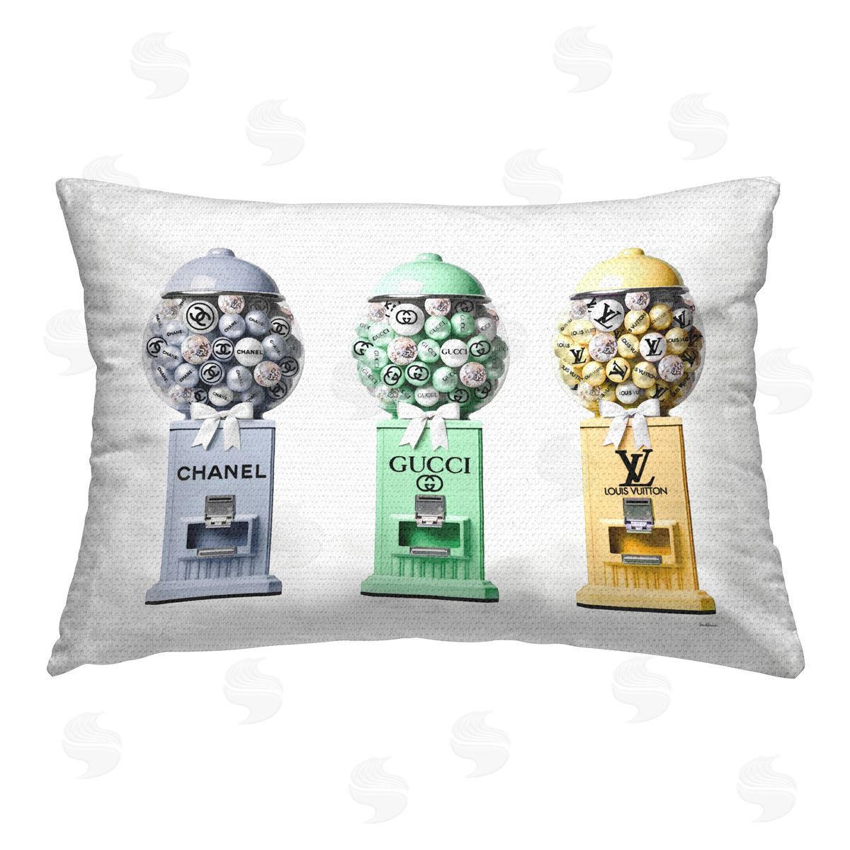 Amanda Greenwood Trendy Fashion Candies Outdoor Quick-Dry Polyester Printed Throw Pillow