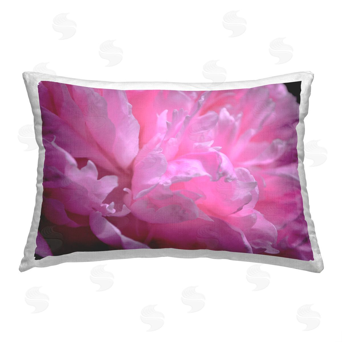 Michelle Calkins Pink Petals Close Up Printed Plush Polyester Throw Pillow