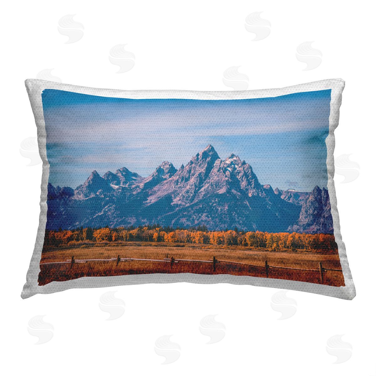 Daniel Sproul Rural Mountain Peaks Outdoor Quick-Dry Polyester Printed Throw Pillow