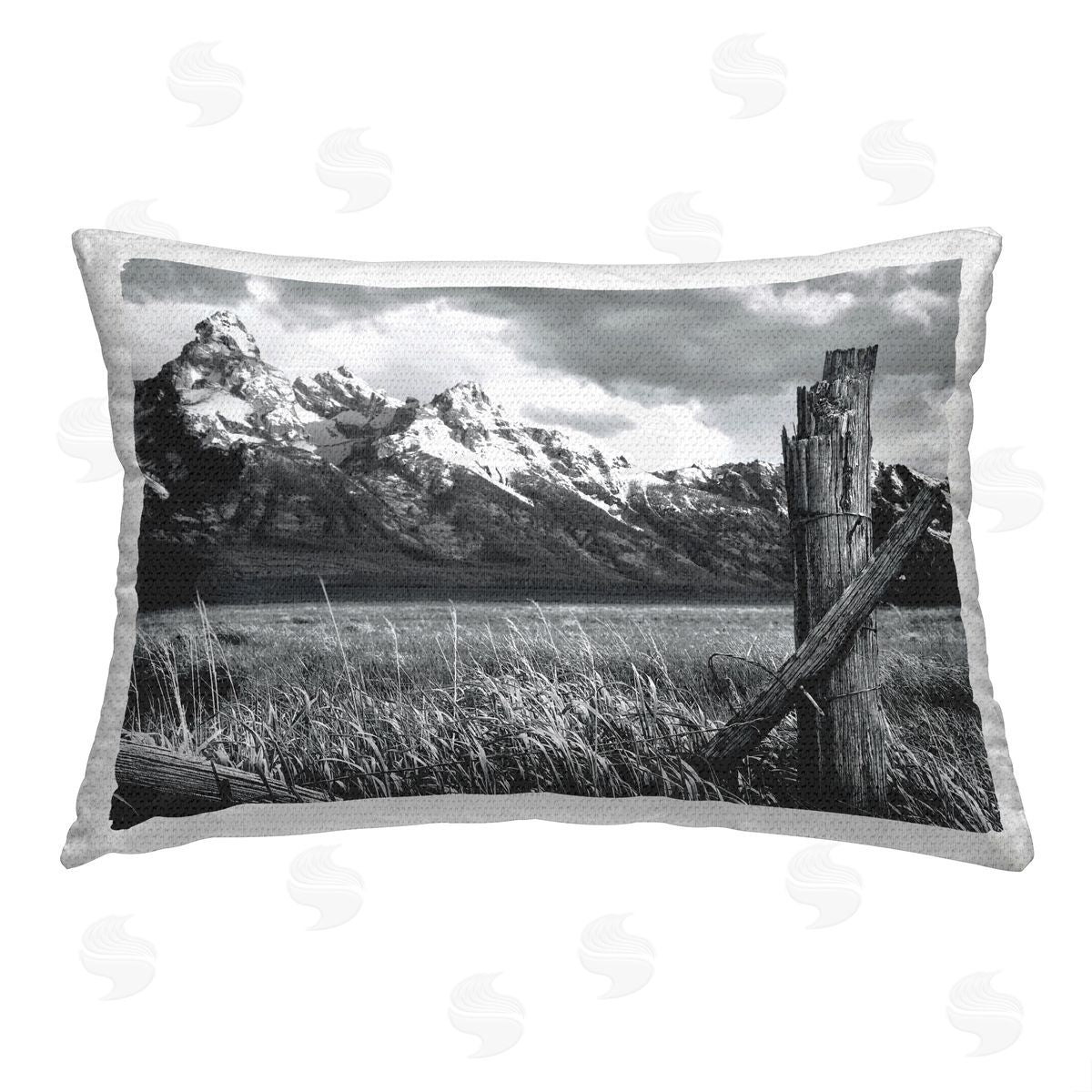 Steve Toole Rustic Rural Fence Outdoor Quick-Dry Polyester Printed Throw Pillow