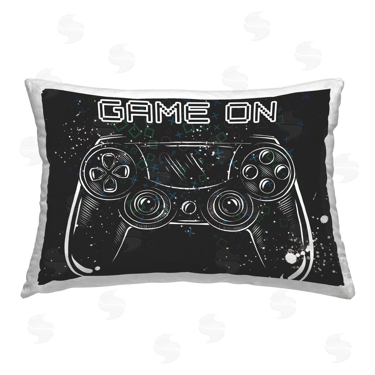 Elephant Stock Black Game On Phrase Printed Plush Polyester Throw Pillow