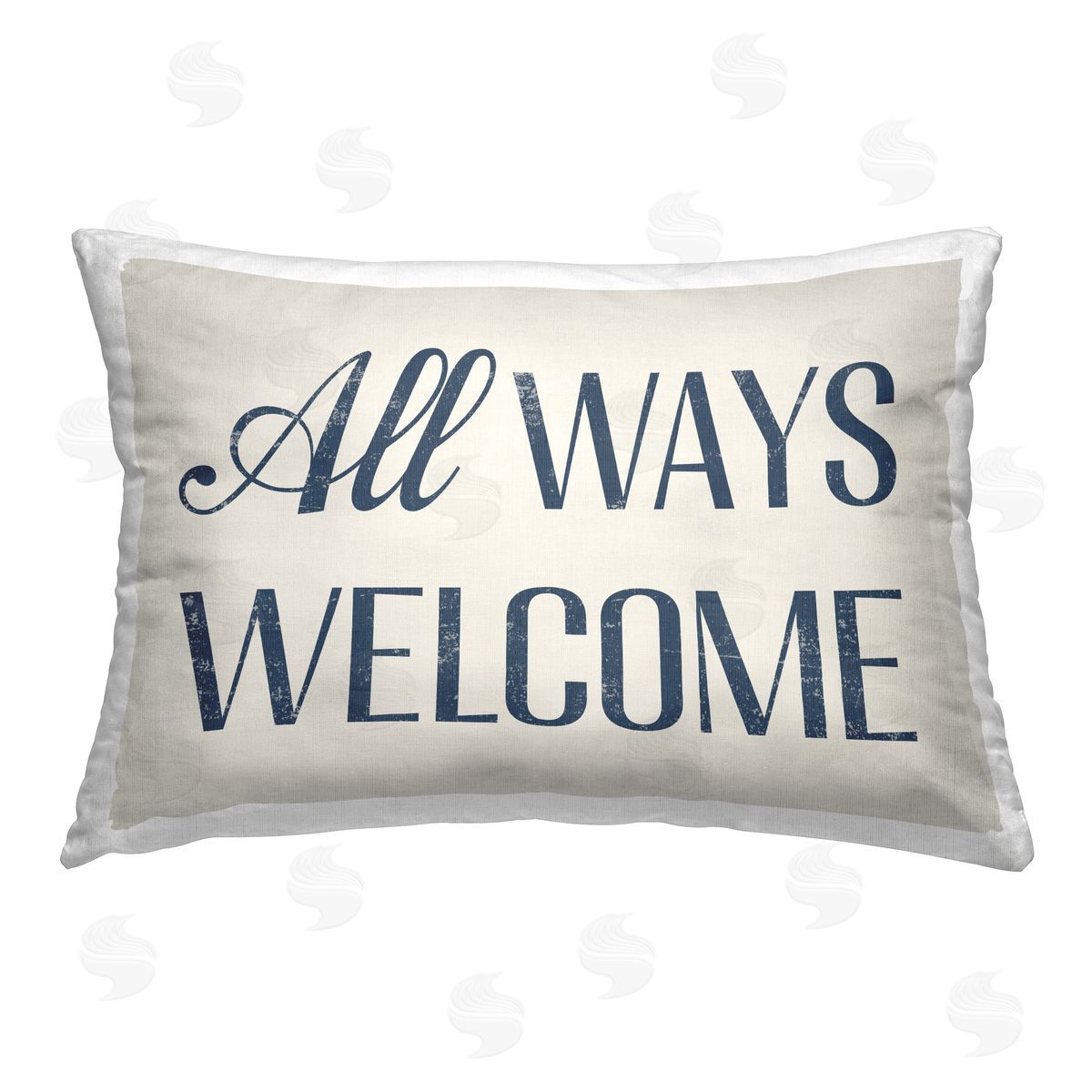 Daphne Polselli All Ways Welcome Printed Plush Polyester Throw Pillow