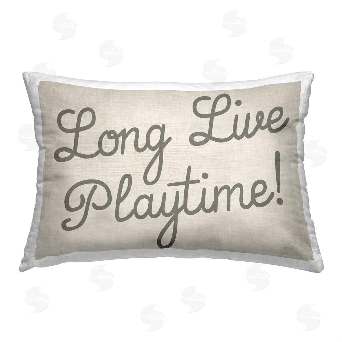 Stupell Studio Long Live Playtime Phrase Printed Plush Polyester Throw Pillow