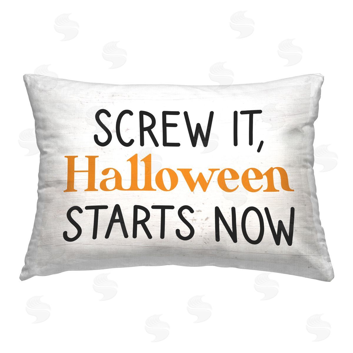 Stupell Studio Halloween Starts Now Printed Plush Polyester Throw Pillow