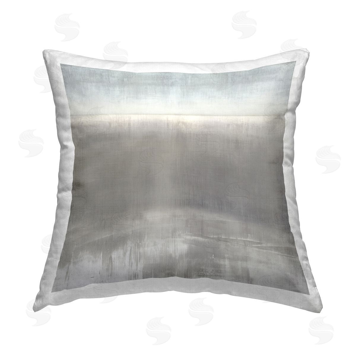 Taylor Hamilton Rustic Grey Abstraction Printed Plush Polyester Throw Pillow