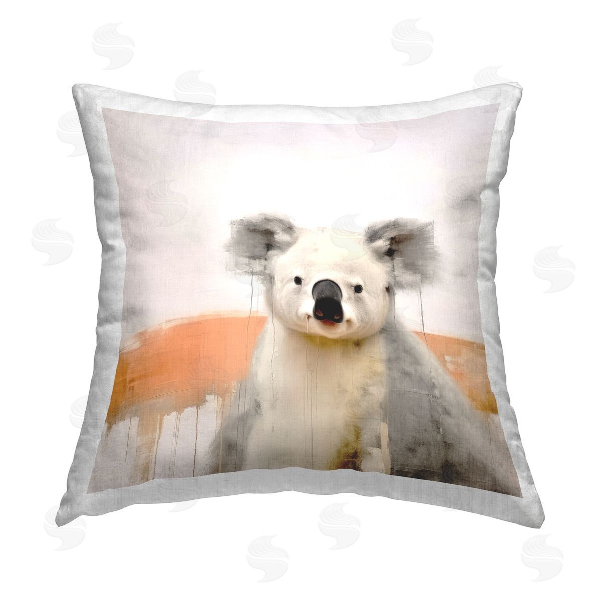 Irena Orlov Modern Koala Wildlife Printed Plush Polyester Throw Pillow