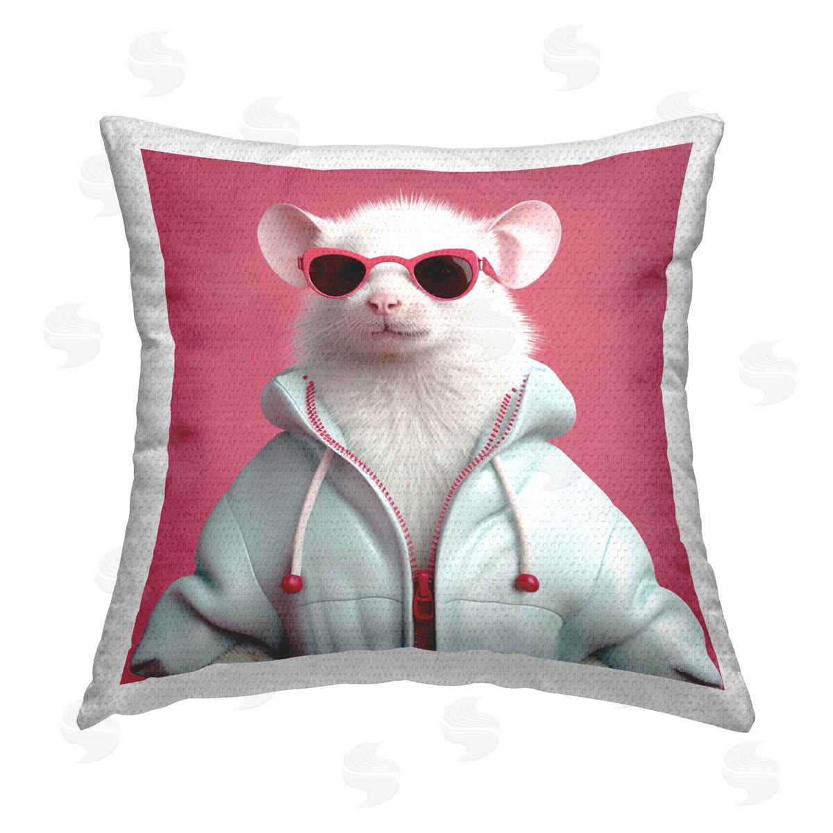 Roozbeh Mouse Fashion Jacket Outdoor Quick-Dry Polyester Printed Throw Pillow