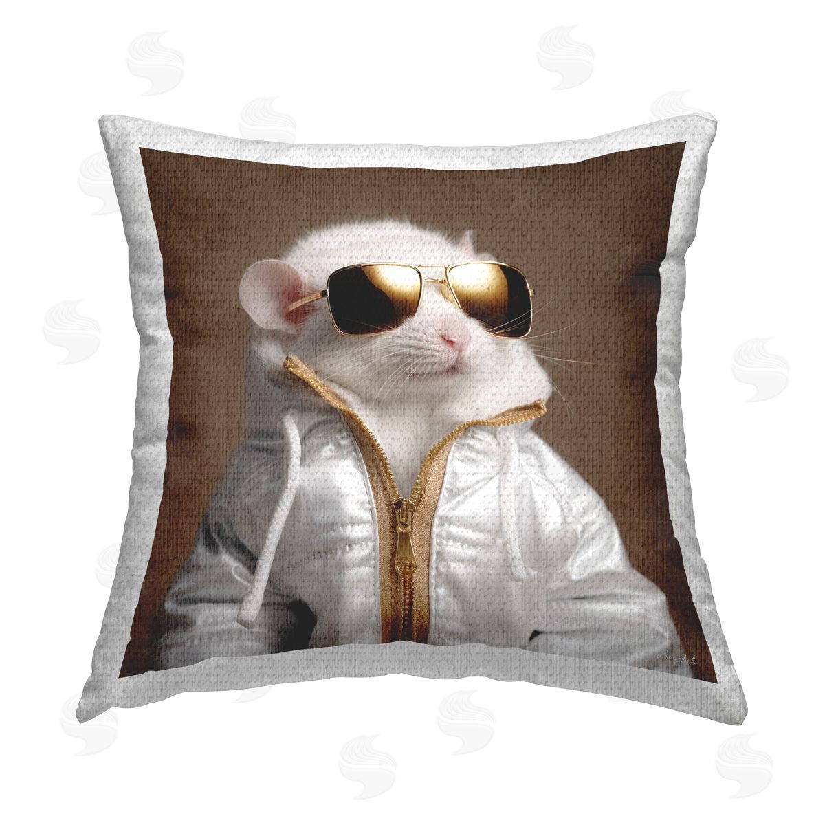 Roozbeh Stylish Glam Animal Outdoor Quick-Dry Polyester Printed Throw Pillow