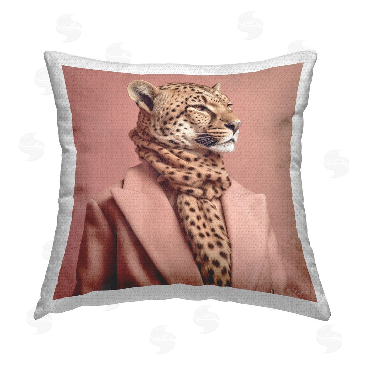 Roozbeh Glam Cheetah Fashion Outdoor Quick-Dry Polyester Printed Throw Pillow