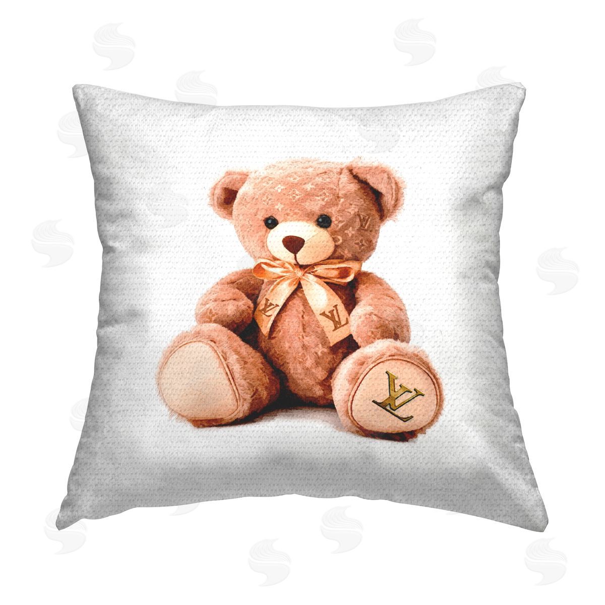 Amanda Greenwood Fashion Brand Bear Outdoor Quick-Dry Polyester Printed Throw Pillow