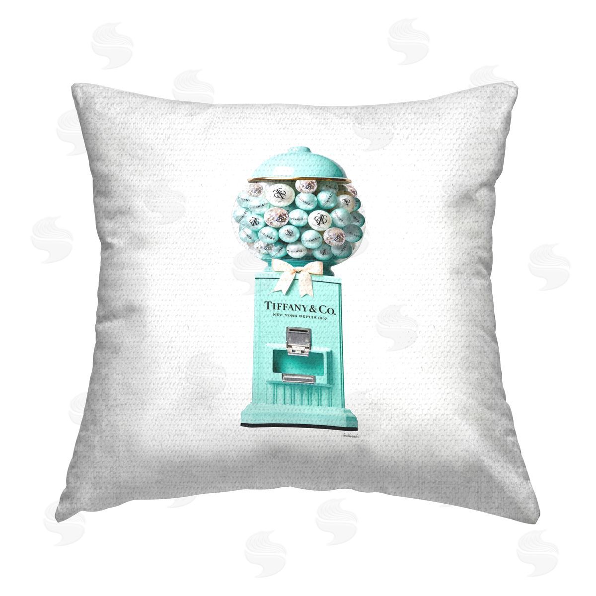 Amanda Greenwood Glam Gumball Machine Outdoor Quick-Dry Polyester Printed Throw Pillow