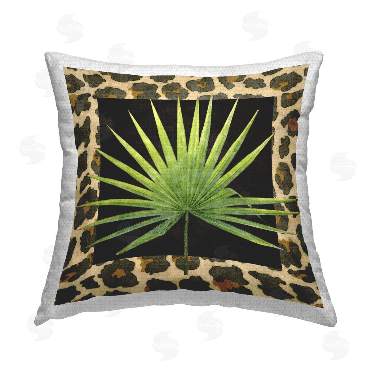 Alonzo Saunders Tropical Patterned Palm Outdoor Quick-Dry Polyester Printed Throw Pillow