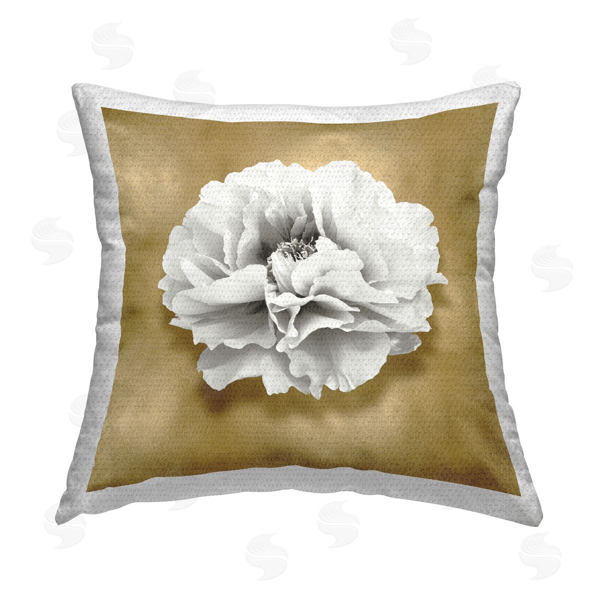 Caroline Kelly Peony on Glam Outdoor Quick-Dry Polyester Printed Throw Pillow