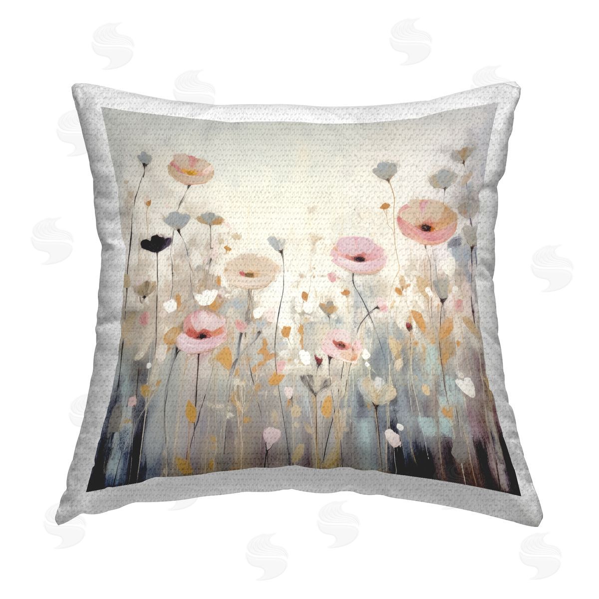 Irena Orlov Abstract Poppy Meadow Outdoor Quick-Dry Polyester Printed Throw Pillow